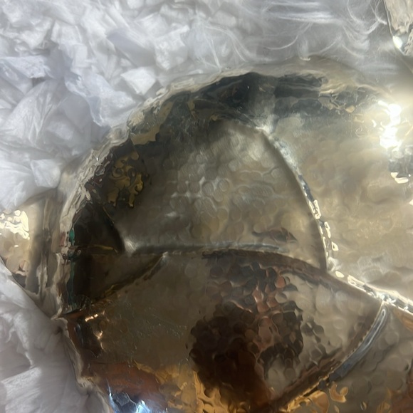 airedelsur Leaf serving Tray With Horn Signed 20.5” W X 13.5”H - Picture 9 of 12